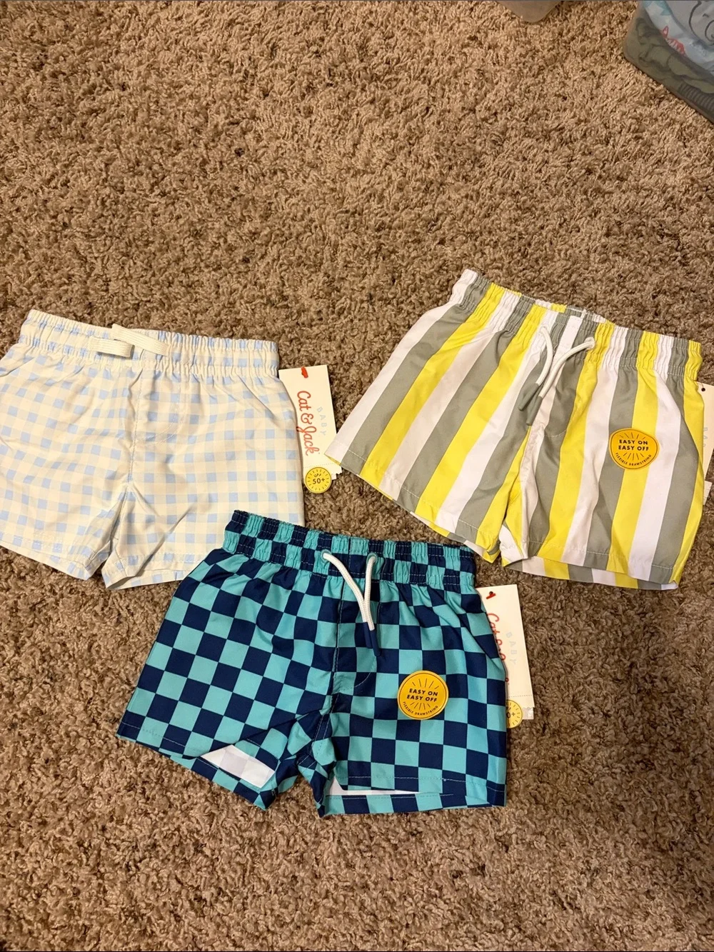 Cat & Jack bundle of 3 NWT swim shorts